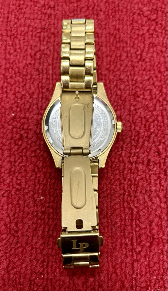 Lucien Piccard 12913 Gold Tone Quartz Analog Watch - Image 2 of 4