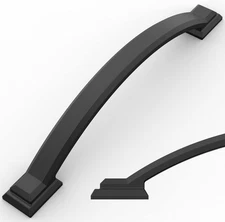 10 Pack Matte Black Cabinet Pulls 5 Inch(128Mm) Hole Centers, Handles for Kitche