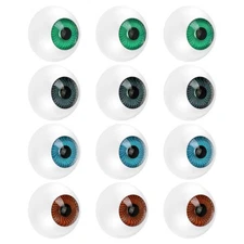 12 Pcs Creepy Halloween Props Eyeball Decorations Costume Plastic Eyeballs