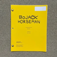 Bojack Horseman LightBulb Scene Original 2017 Production Used Table Draft Script
