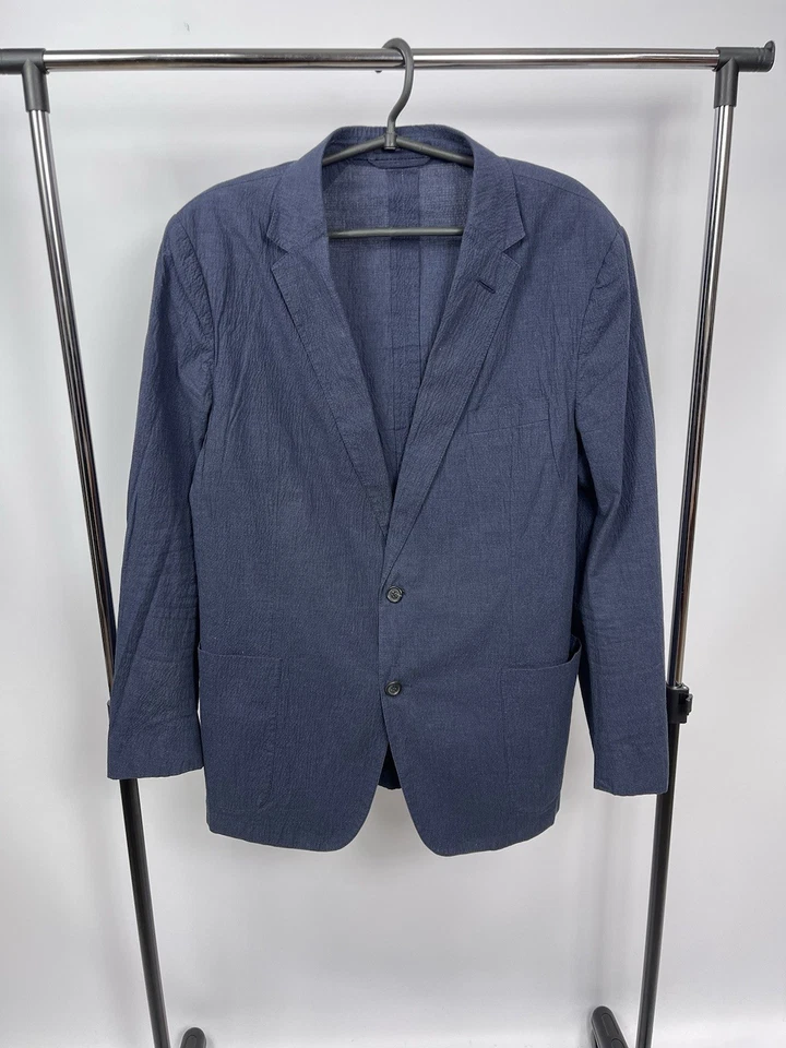 Dunhill British Fabric Double Set-Up Suit Blue Size 48 R Mayfair Opti - image 2 of 4