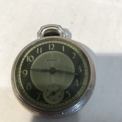 antique pocket watch working Sphinx