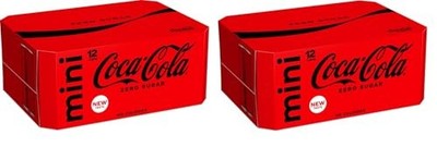 Coca-Cola ZERO SUGAR 2x Mini-Dosen 12x 150ml (3600ml) - Portions Dosen