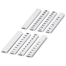 2 Pc Phoenix Contact - Ic 0808671:0071 Terminal Block Marker Strip, White,