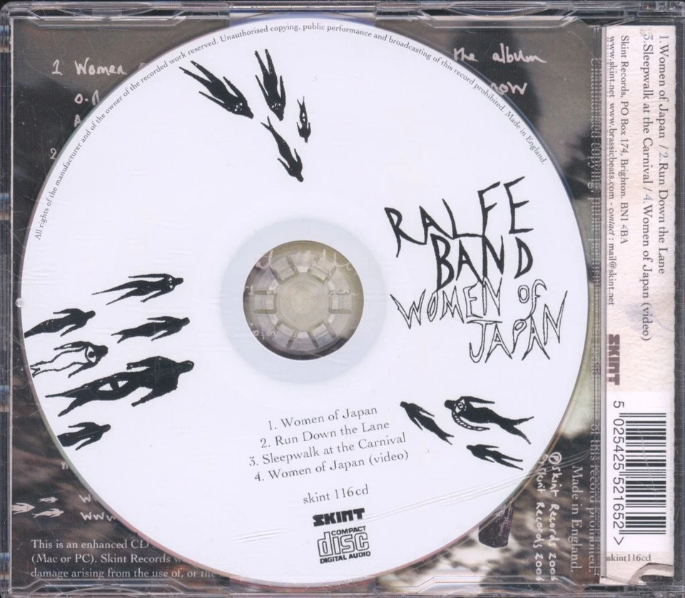 Ralfe Band Women of Japan CD UK Skint 2006 enhanced CD single with video content - Imagen 2 de 2