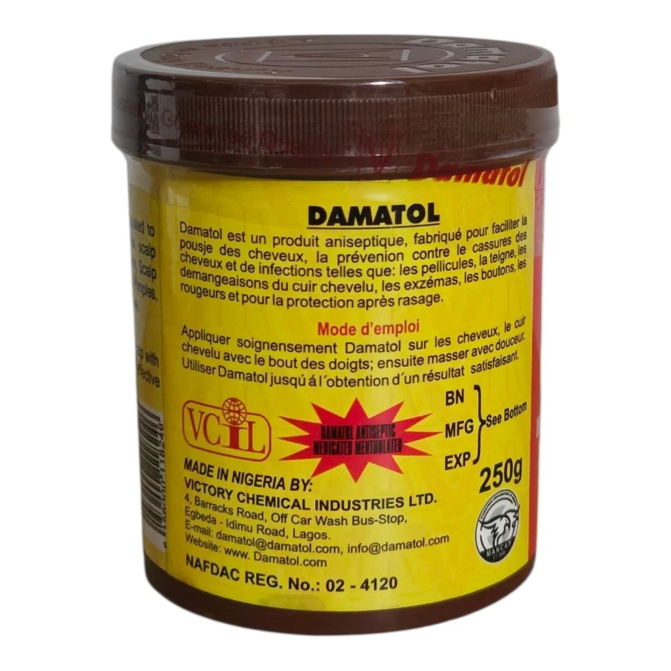 Damatol Medicated Hair, Scalp, and Skin Treatments (1ps)250g - Image 3 of 4