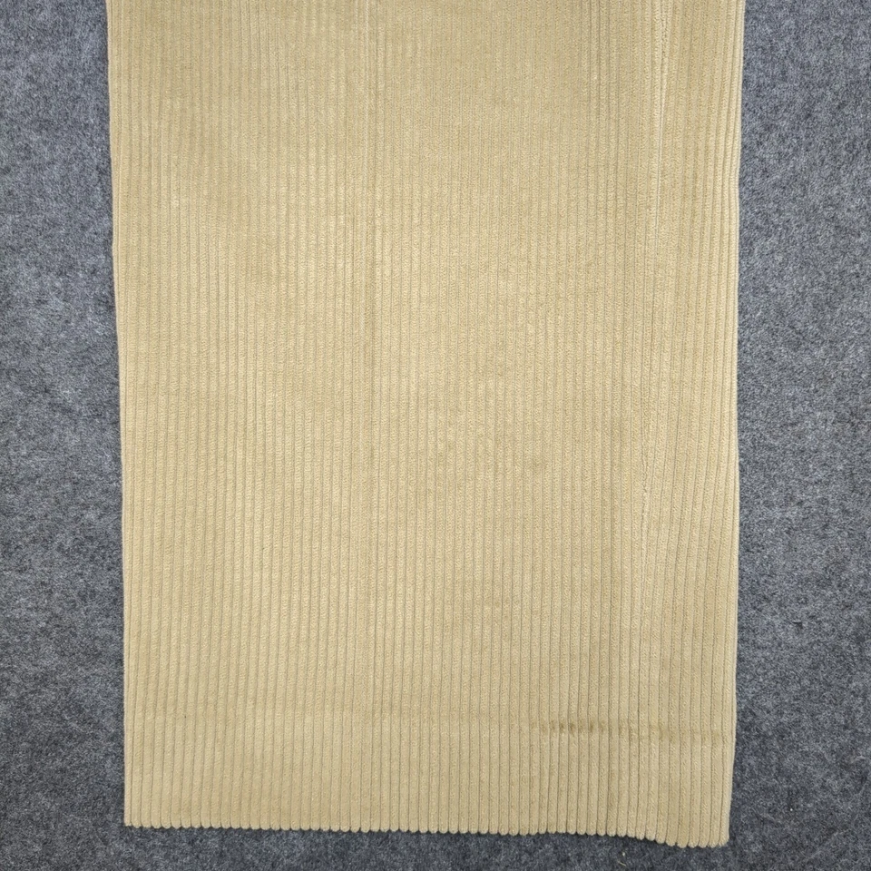 Lands End Corduroy Pants Mens Size 42x32 Tan Straight Leg Casual Trousers - Image 3 of 4