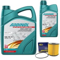 MotoröL Set Addinol 0W-30 Giga Light 6 Liter + ÖLfilter FüR Nissan X-Trail 2.2