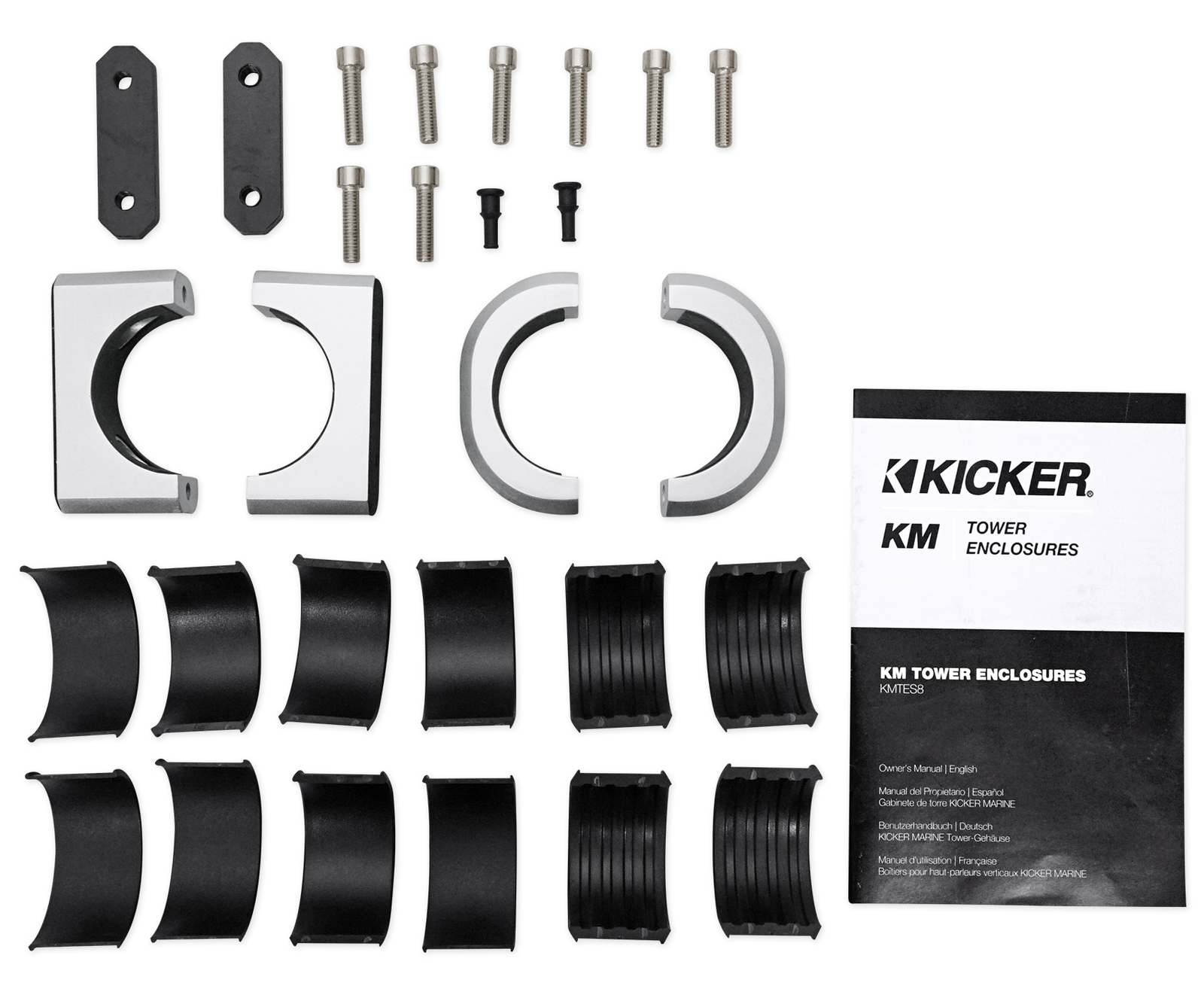 Парные корпуса для вейкбордов Kicker 12KMTESW Marine с 6 или 65 динамиками KMTES