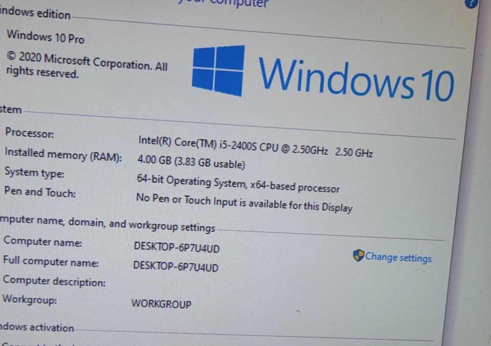 Lenovo ThinkCentre M91p SFF Core i5 2400S 2.5GHz 4GB RAM 500GB HDD INCOMPLETE - Image 4 of 4