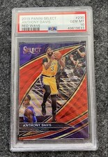 2019-20 Panini Select Anthony Davis Courtside Red Wave Prizm Sp PSA 10 #230