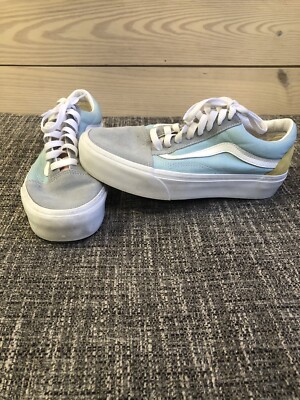 Vans Old Skool Platform Pastel Colorblock Size