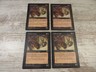 4x Wall of Corpses - Mirage - NM/EX - 2x English 2x German - OOP MTG