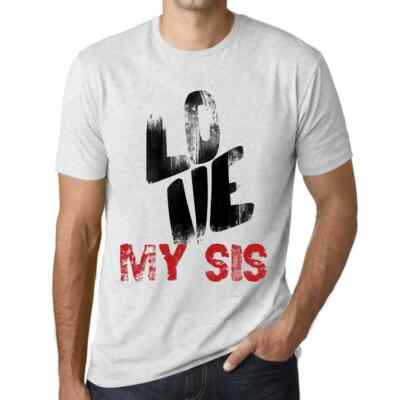 Men's Graphic T-Shirt Love My Sis Eco-Friendly Limited Edition Short Sleeve