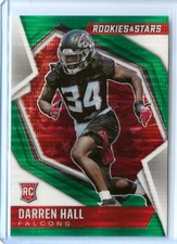 2021 rookies & stars GREEN PRIZM pulsar #147 DARREN HALL RC SP #25/25 FALCONS