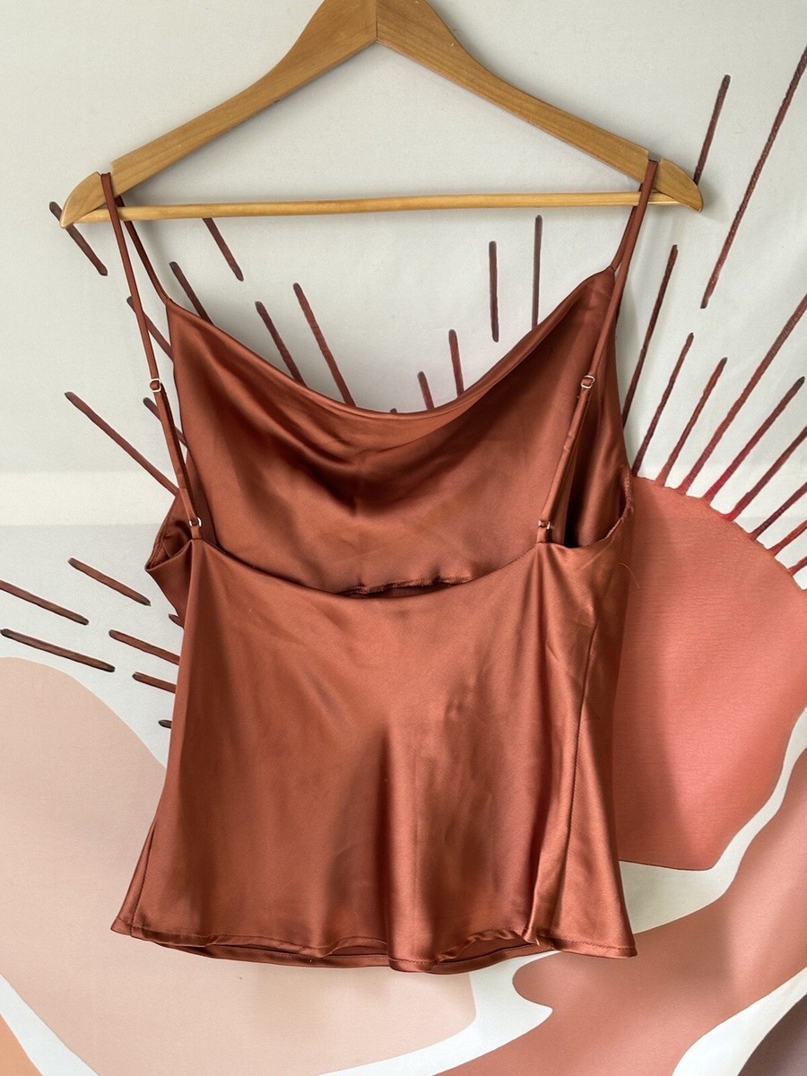 satin strappy top