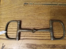 used D-ring snaffle bit 4 1/2 in mouth