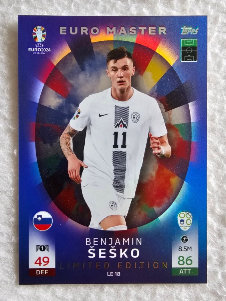 Topps Match Attax UEFA Euro 2024 Benjamin Šeško Limited Edition