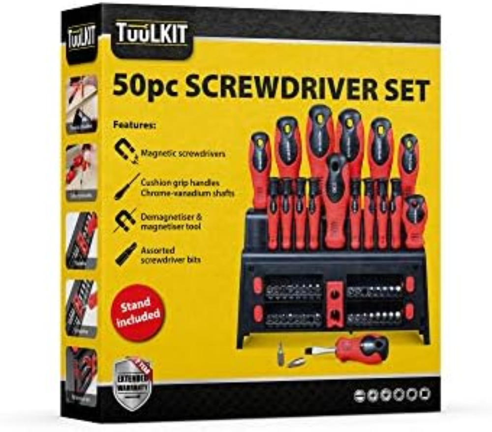Set Cacciaviti 50 Pezzi con Supporto | Il Kit per Tutta la Famiglia