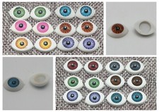 20pcs 10pairs Mixed Color Acrylic Oval Doll Eyes Eyeballs Troll Eye