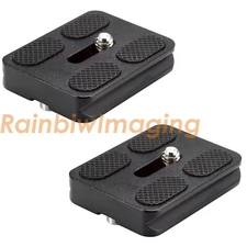 2 x 40mm Quick Release Plate Arca-Swiss Type for Canon Nikon Sony Fujifilm DSLR