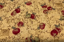 BENARTEX FABRICS - CIDAR MILL ROAD #3723-APPLES BY NANCY HALVORSEN- BY THE YARD