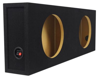 Rockville Shallow Sub Box Enclosure For (2) MTX 3510-04S 10'' Slim Subwoofers