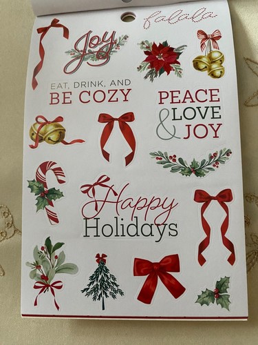 RECOLLECTIONS NEW JOY & EVERGREENS STICKER BOOK 239 PC 12 SHEET - Picture 9 of 13