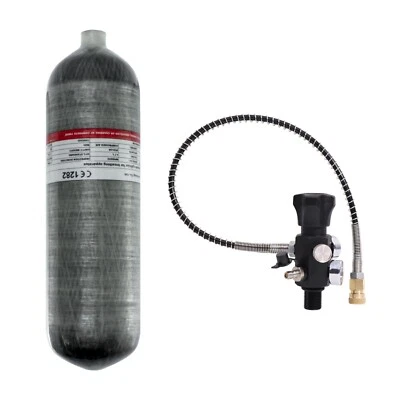 TUXING 4500Psi Pcp Air Tank 4.7L Carbon Fiber HPA Tank with Valve for Rifle Gun