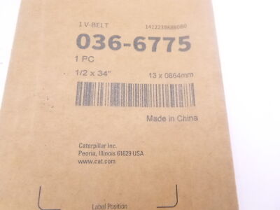 御成約　[3356] Genuine OEM CAT CATERPILLAR V-Belt 12.7mm 036-6775 For Wheel Type