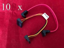 10 x Pair of SATA 3.0 Power and Data Right Angle Cables SSD HDD Hard Drive, lot