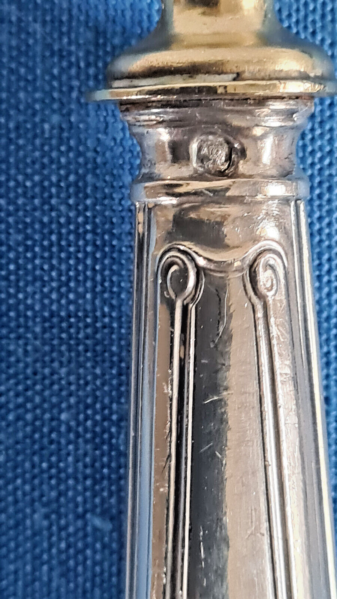 Ancien Couverts service à poisson manche en argent