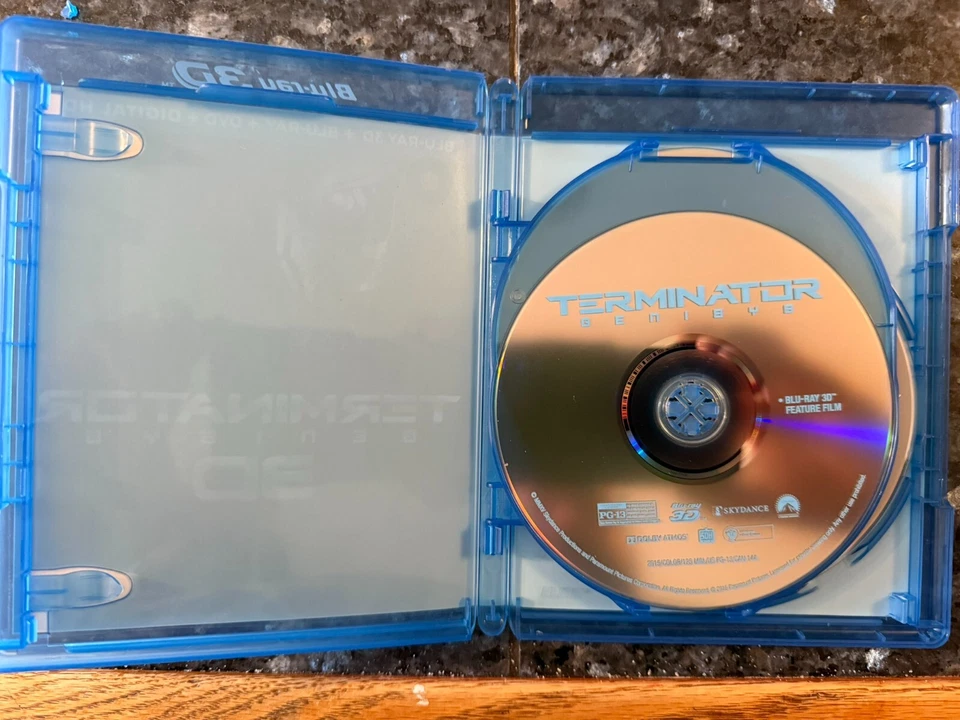 Terminator Genisys (Blu-ray 3D, 2015) w/ Blu-ray & DVD Slipcover - VERY GOOD - Image 3 of 4