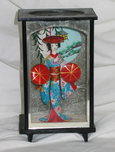Vintage OMC Japan Geisha Shadow Box Diorama - 1971 | eBay