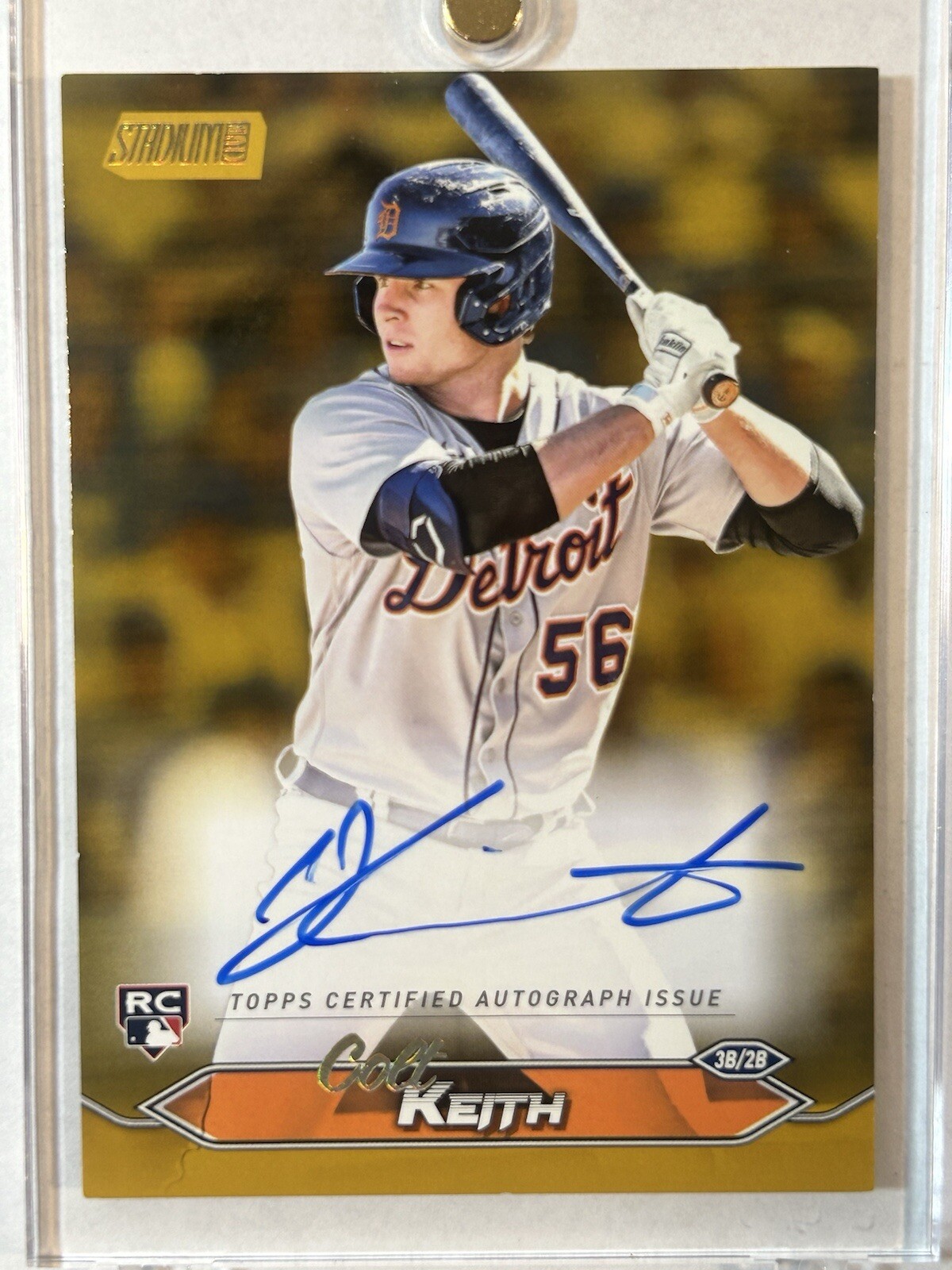 2024 Topps Stadium Club Colt Keith 1/1 Gold Rainbow Autograph RC AUTO ON CARD