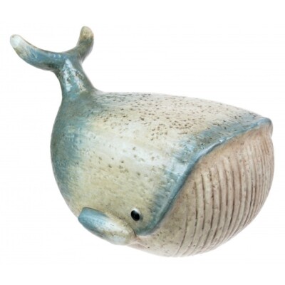 Keramik Blauwal Fisch Statue Ozean Meer Strand Thema Wale Dekoration Ornament
