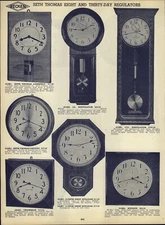 1938 PAPER AD Seth Thomas 8 30 Day Wall Regulator Clock 56" Drop Octagon 