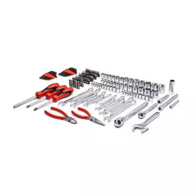 1/4 In. and 3/8 In. Drive 6-Point Standard Sae/Metric Mechanics Tool Set with Ca