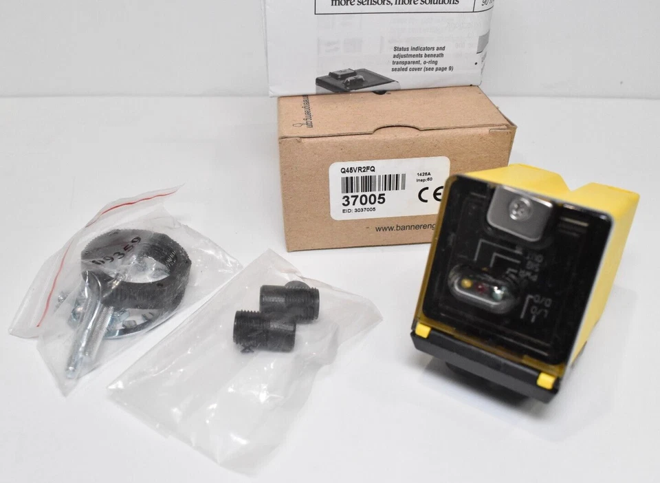 Banner Engineering 37005 Q45VR2FQ Q45 Photoelectric Sensor 5A 90-250V AC - Image 3 of 4