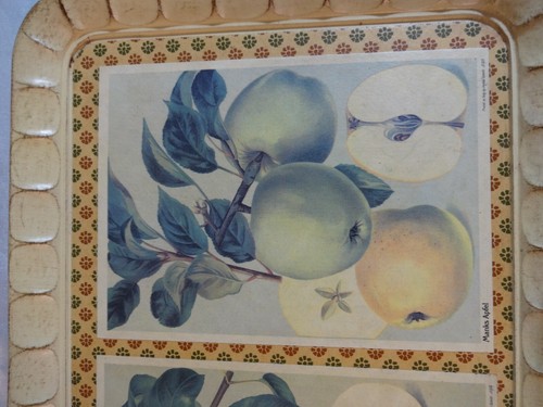Sezzatini Tray Vintage Made in Italy Hand Painted Fruit Pics Set In Home Decor - Picture 2 of 7