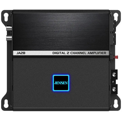 JENSEN JA2B 225W RMS CLASS-D 2-CHANNEL AMPLIFIER BLUETOOTH APP, DSP, RGB LIGHTS