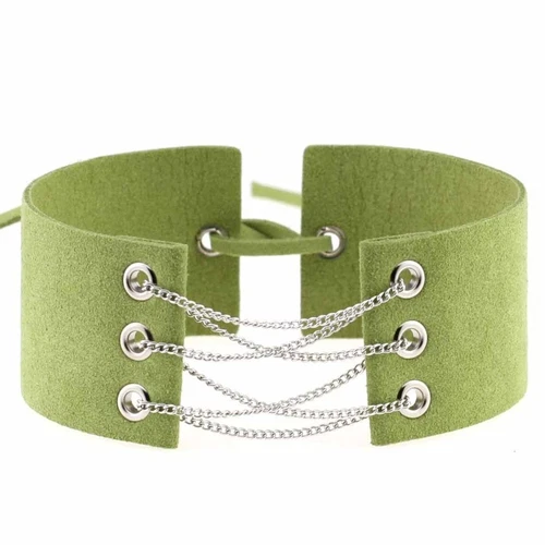 Gothic Samt breit mit Kette Choker Halskette Punk verstellbar Halsband Zubehör - Bild 25 von 55