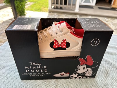 Disney Minnie Mouse Ladies Character Sneakers Shoes Womens 9 Aldi Find