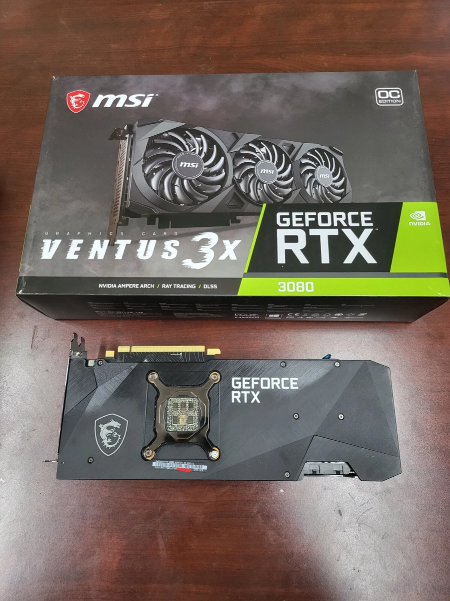 Non LHR MSI GeForce RTX 3080 Ventus 3X 10G OC 10GB GDDR6X Graphics