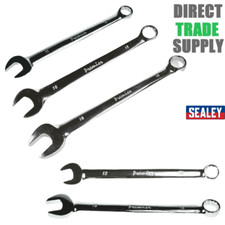 Sealey Premier Combination Wrench Spanner Chrome Vanadium 11 12 15 16 18