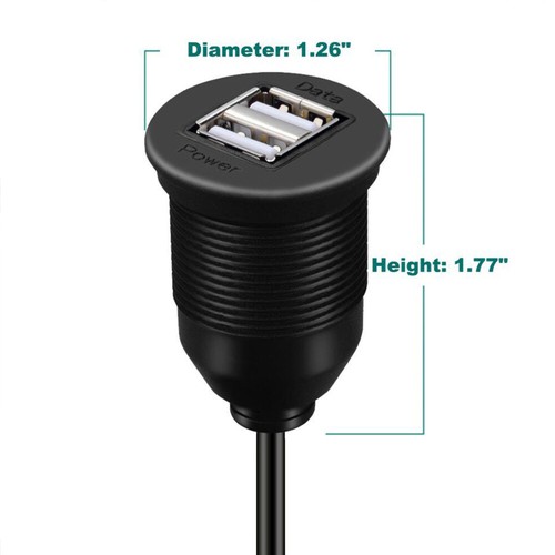 Wasserdichtes Datenkabel Dual-USB-Autoladegerät Mit 2 Anschlüssen - 第 12/12 張圖片