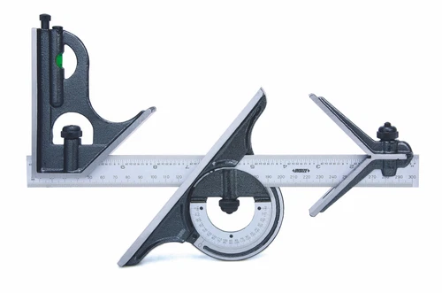 Insize COMBINATION SQUARE SET, graduation 1/8", 1/16", 1/32", 1/64" (2278-180E)