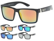 Locs Mirrored Classic Square Sunglasses LOC91102-BKCM , NEW  FREE Ship 