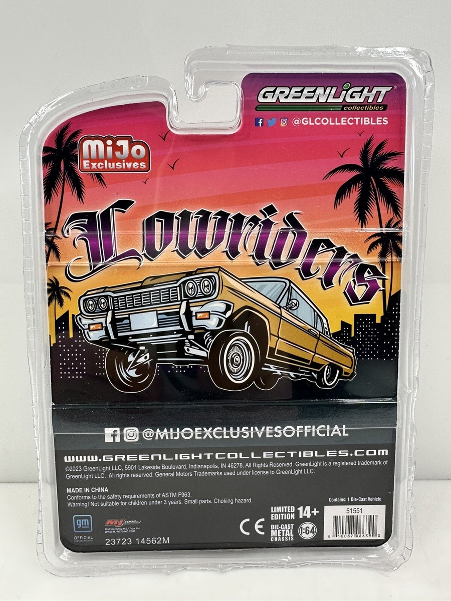 グリーンライト 1964 Chevrolet Impalaチェイス Green Light 1:64 1964 Chevrolet Impala Low Rider - Gypsy