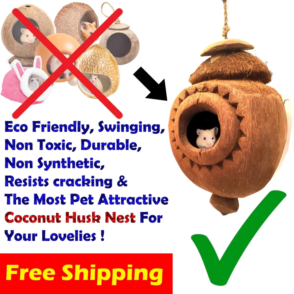 Mascotas Pájaro Hurón Rata Gato Ardilla Hamaca Colgante Jaula Nido Cama Casa EE. UU. Foto 2 de 4